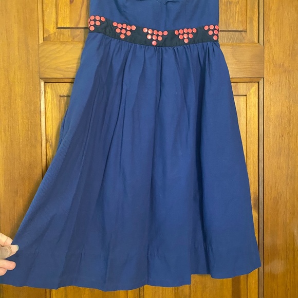 Anthropologie Floreat Fairy Cake Strapless Dress 0 - Picture 9 of 11